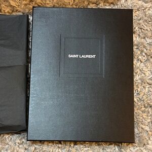 Authentic Saint Laurent YSL Small Box + Tissue Paper Luxury Packaging